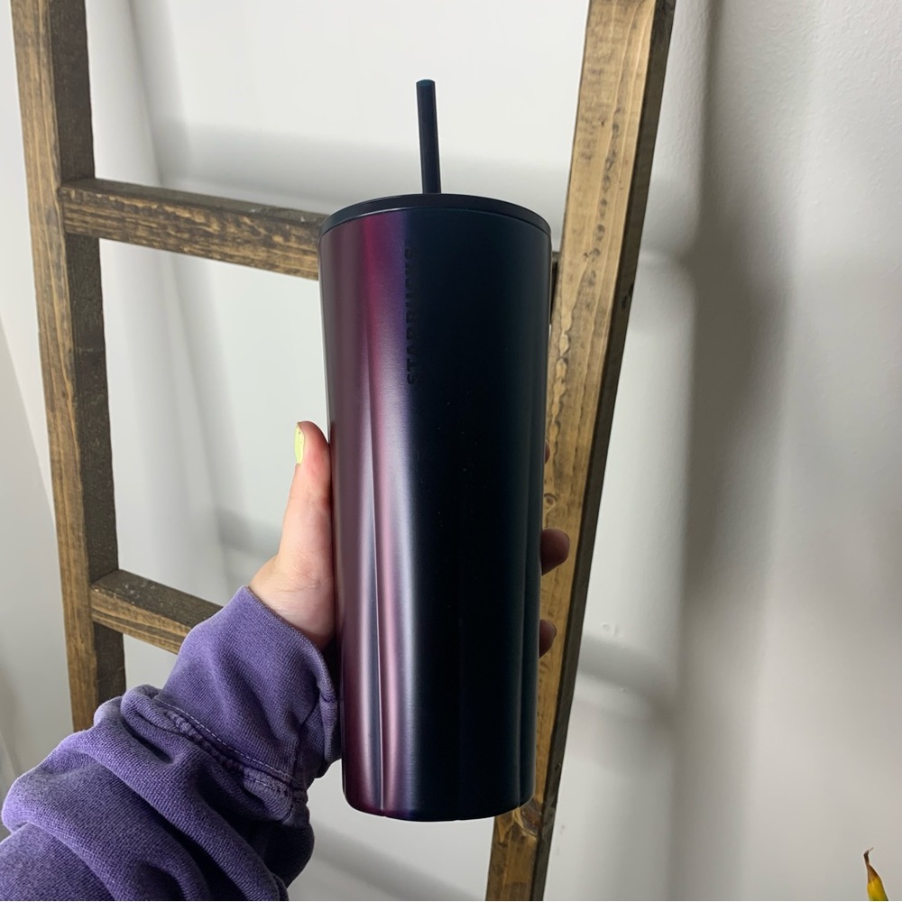 Starbucks Fall 2021 Starbucks Deep Ombre Scalloped Metal Tumbler